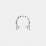 Nova Horseshoe sølvfarvet 8 mm