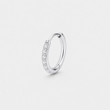 Crystal Pavé Clicker Ring sølvfarvet 8 mm