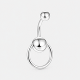 Orlena Ring 5/8 mm Navlepiercing sølvfarvet