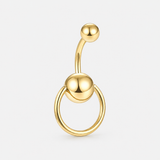 Orlena Ring 5/8 mm Navlepiercing guldfarvet