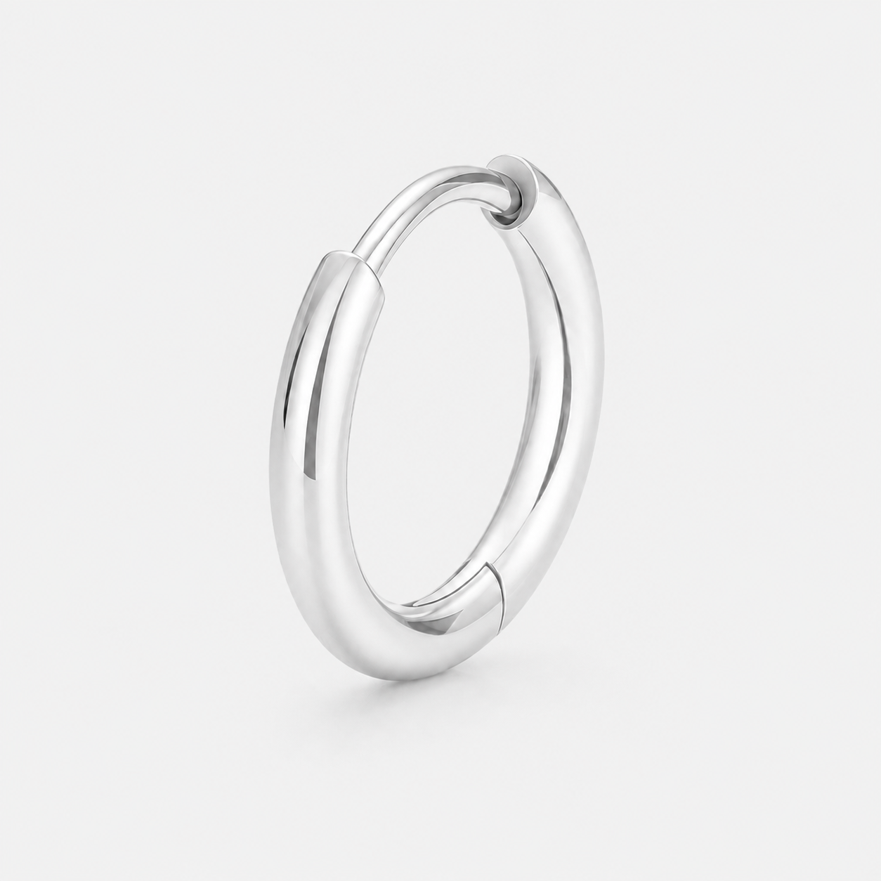Classic Smooth Clicker Ring sølvfarvet 10 mm