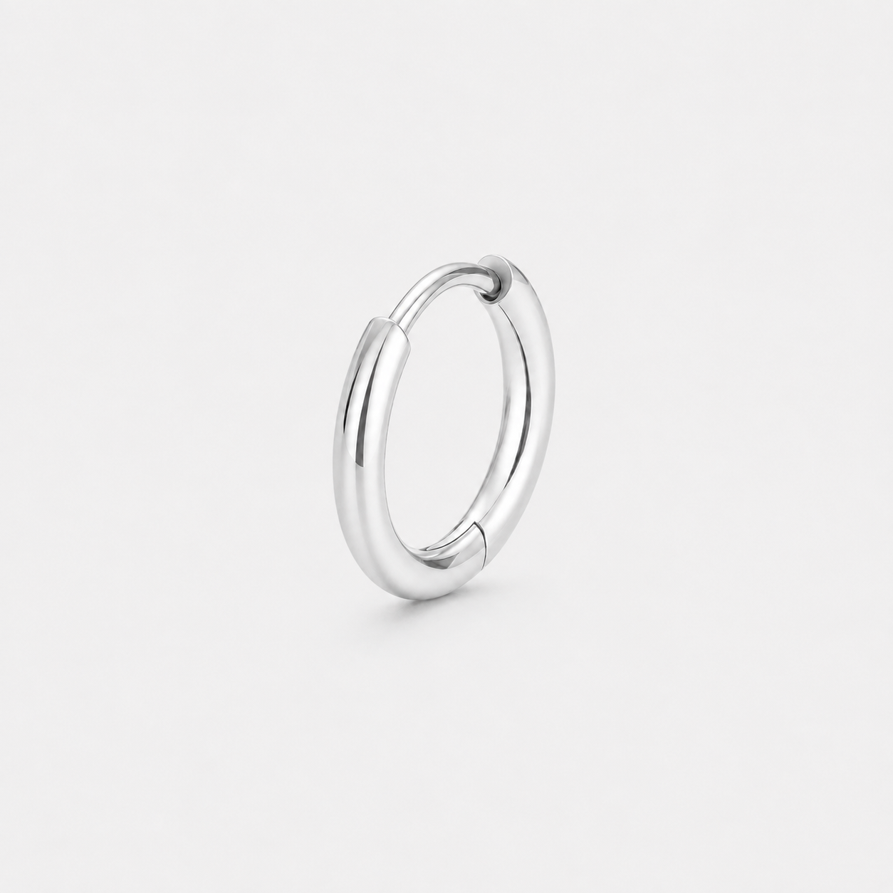 Classic Smooth Clicker Ring sølvfarvet 8 mm