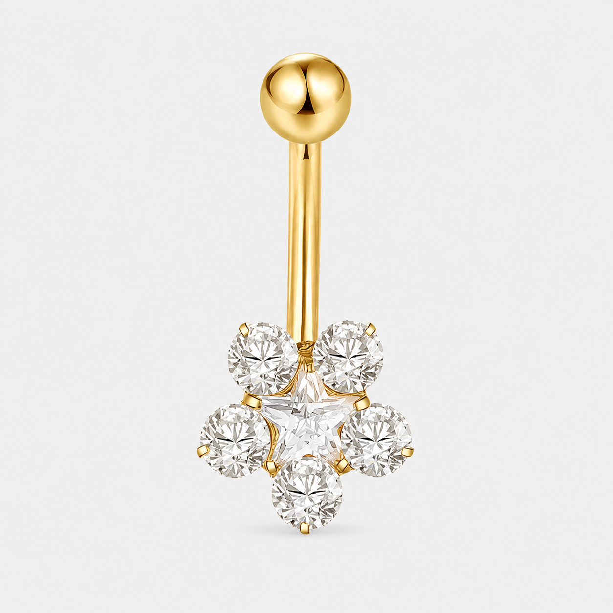 Estelle Bloom Navlepiercing guldfarvet