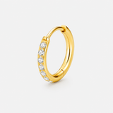 Crystal Pavé Clicker Ring guldfarvet 10 mm