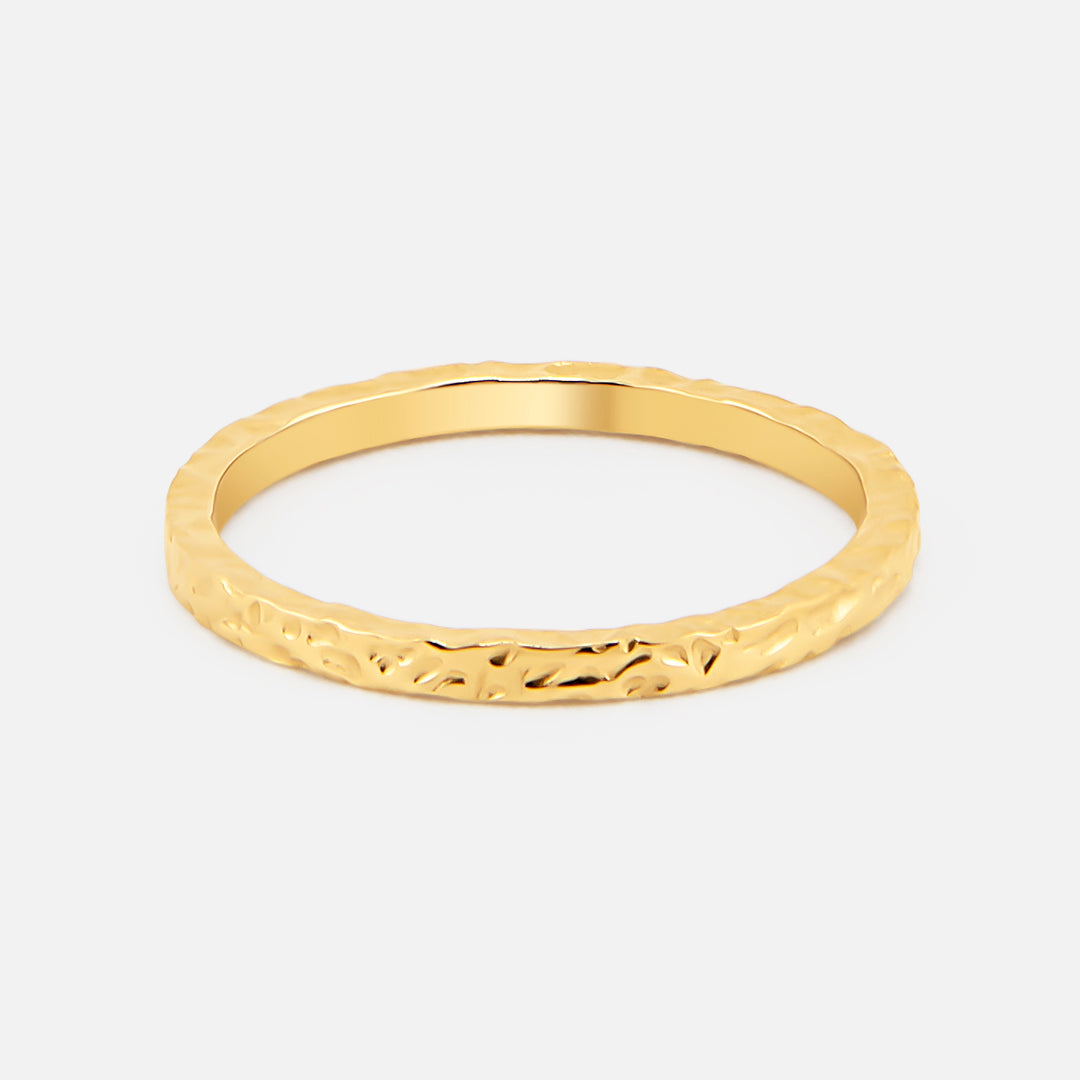 Golden Earth Ring 18K Guldbelagt 2 mm