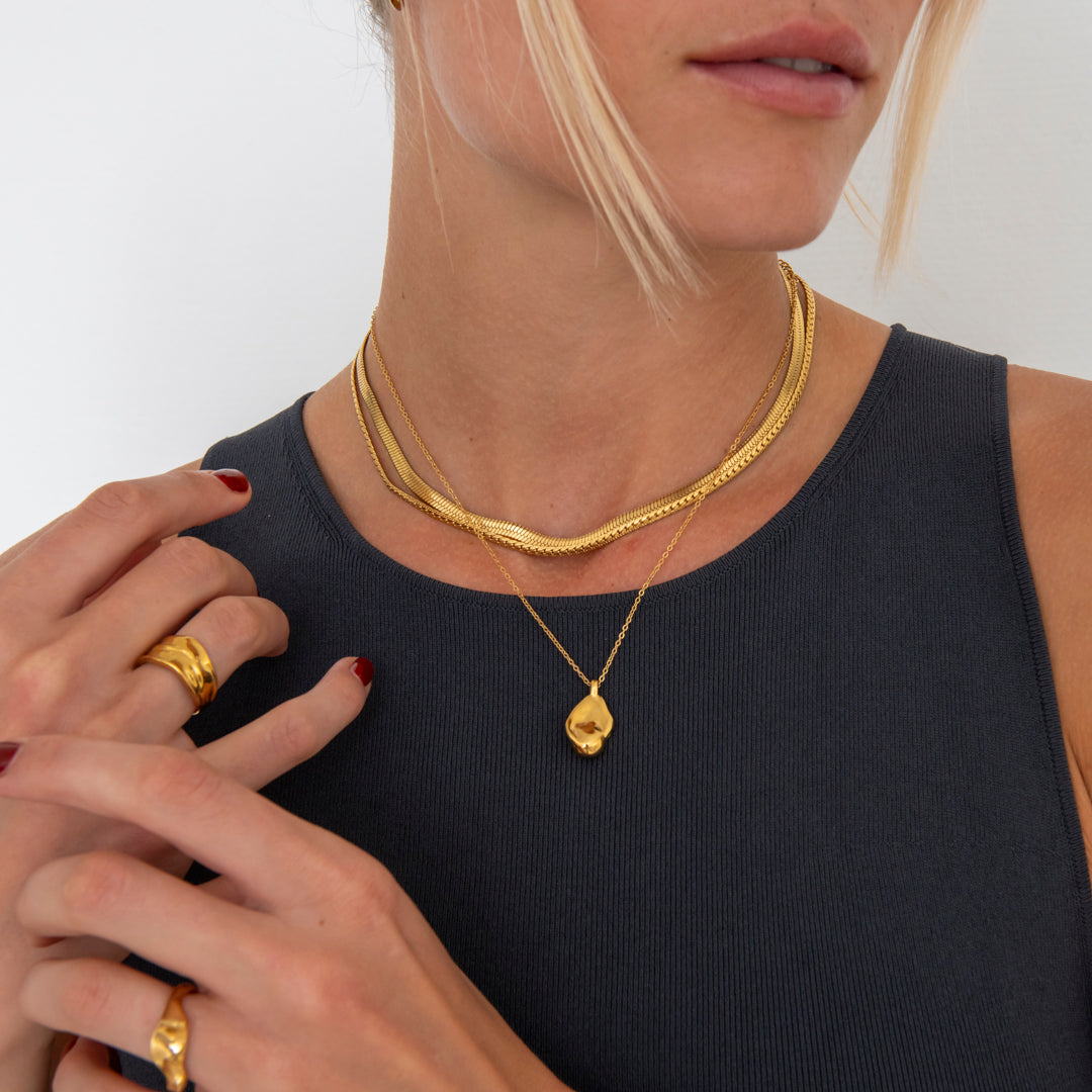 Elara Halskæde 18K Guldbelagt