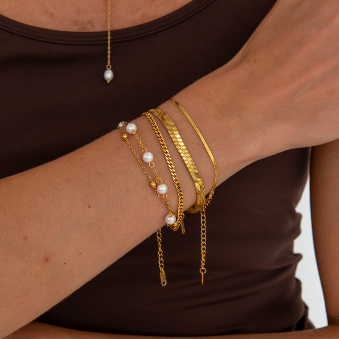 Pearl Dream Armbånd 18K Guldbelagt