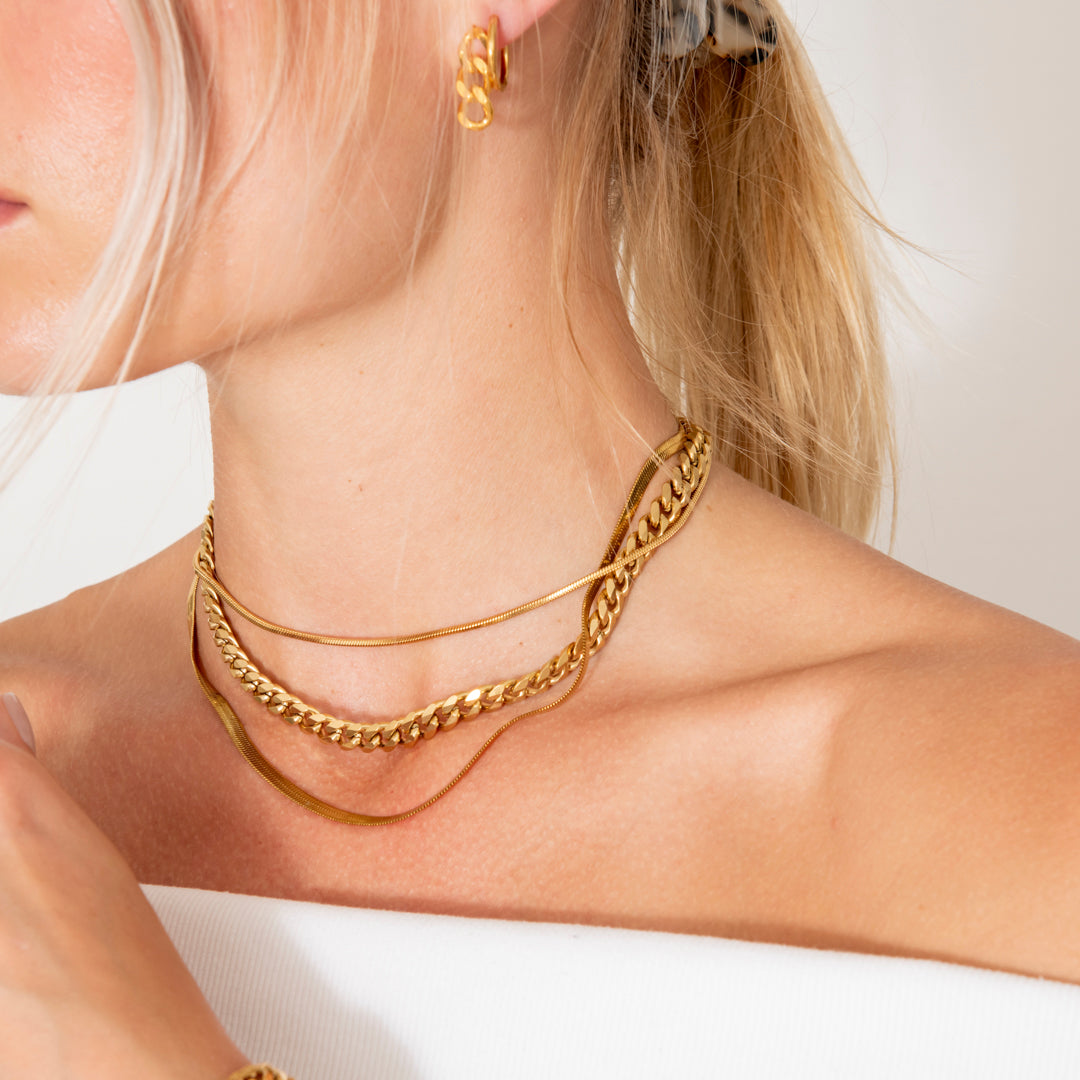 Classic Hoops 18K Guldbelagt 14 mm