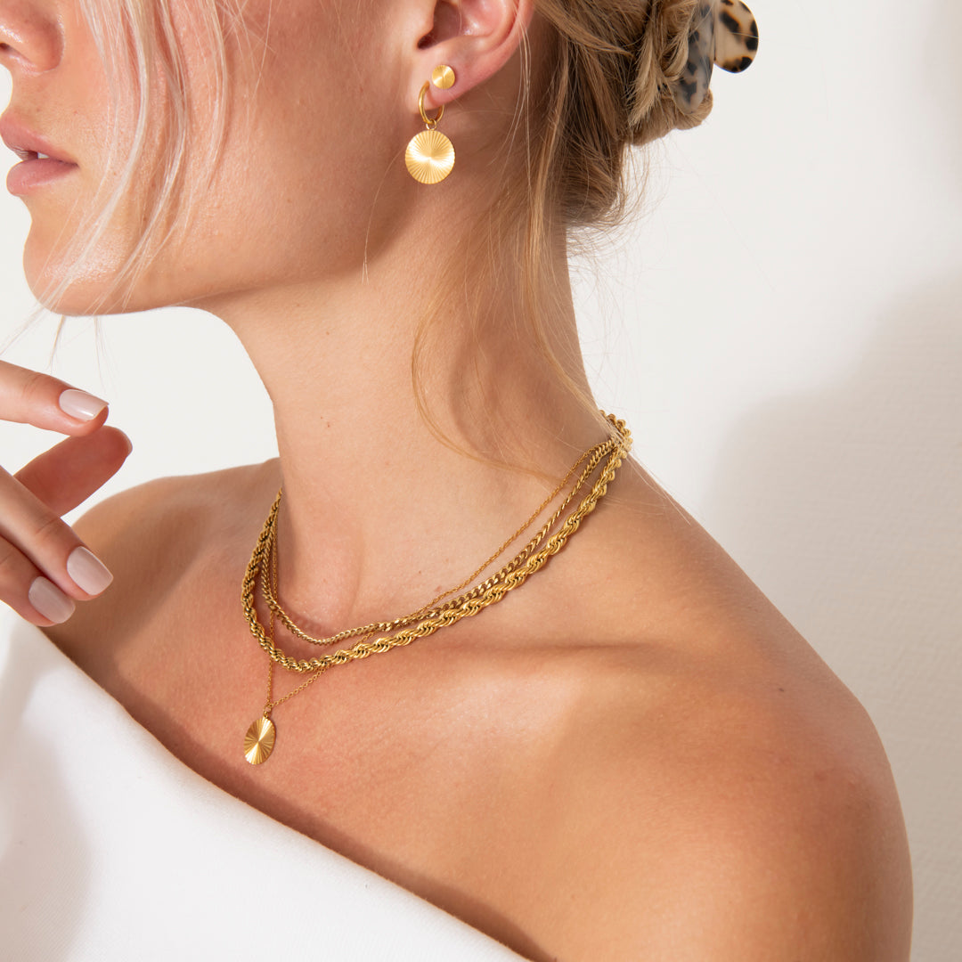 Sunbeam Studs 18K Guldbelagt