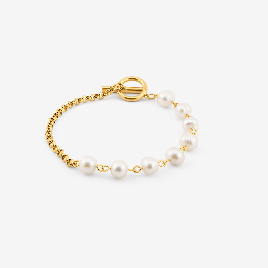 Pearl Tide Armbånd 18K Guldbelagt