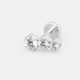 Luminous Orbit Labret sølvfarvet