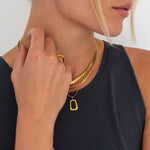 Abstract Glow Halskæde 18K Guldbelagt - BY CARA