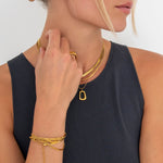 Abstract Glow Halskæde 18K Guldbelagt - BY CARA