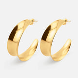 Alina Hoops 18K Guldbelagt 40 mm