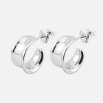 Alina Hoops Sølvfarvet 12 mm - BY CARA