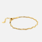 Alva Wave Armbånd 18K Guldbelagt