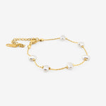 Amara Pearl Armbånd 18K Guldbelagt - BY CARA