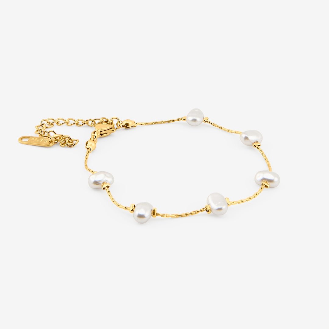 Amara Pearl Armbånd 18K Guldbelagt - BY CARA