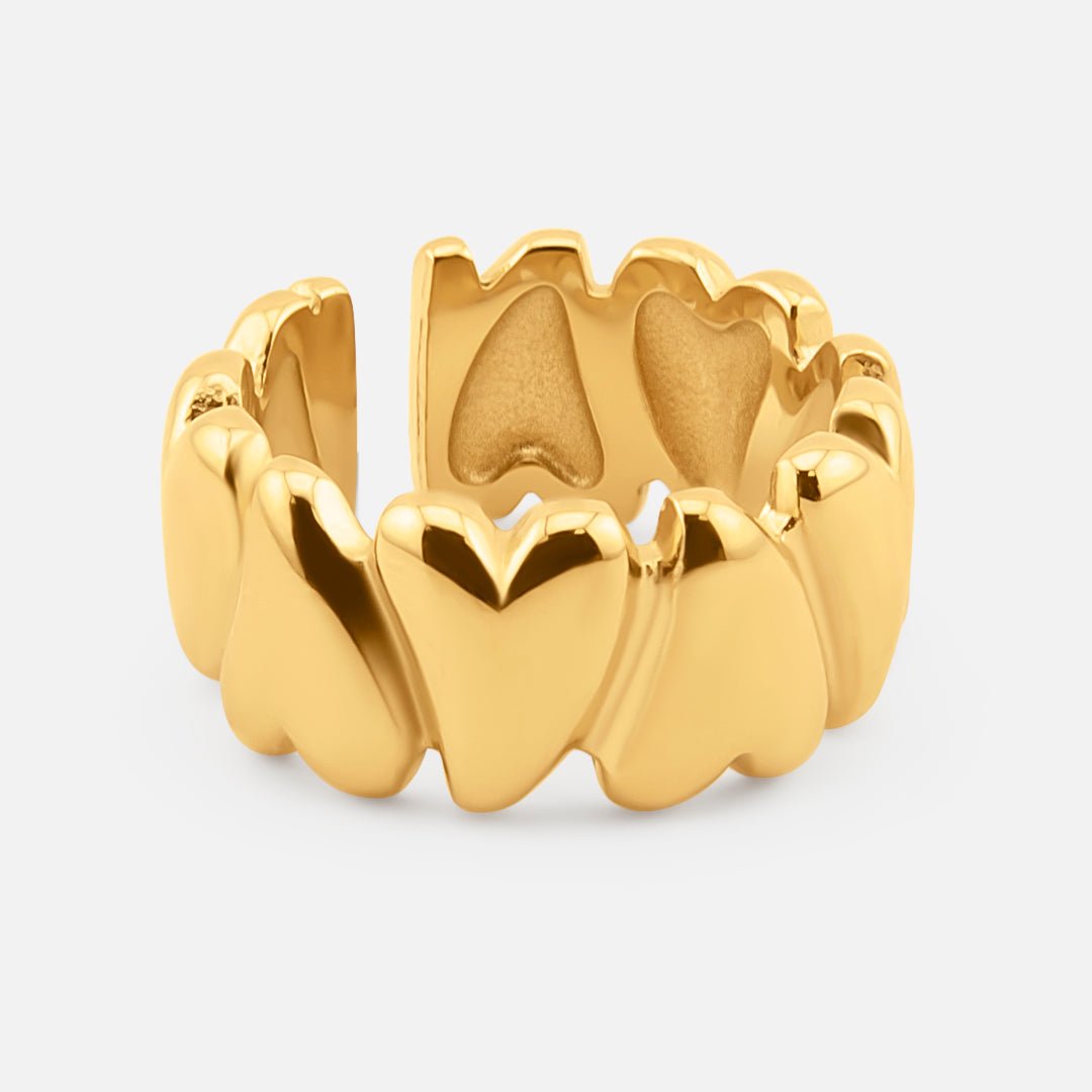 Amora Justerbar Ring 18K Guldbelagt - BY CARA