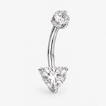Amorette 4/6 mm navelpiercing silverfärgad - BY CARA