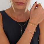 Amour Y Halskæde 18K Guldbelagt - BY CARA