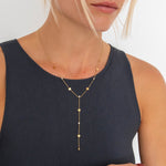 Amour Y Halskæde 18K Guldbelagt - BY CARA