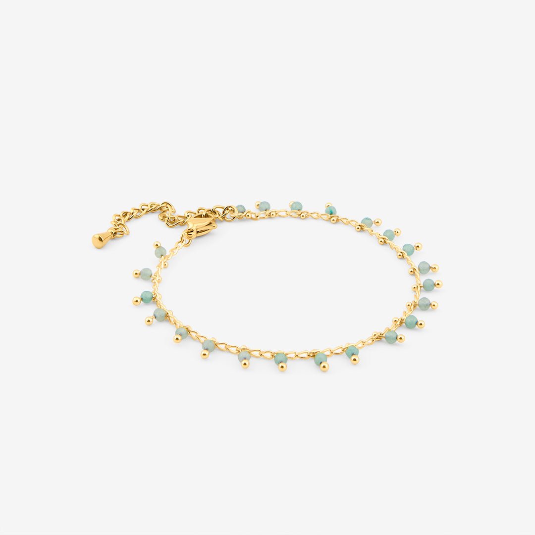 Aqua Dots Armbånd 18K Guldbelagt - BY CARA