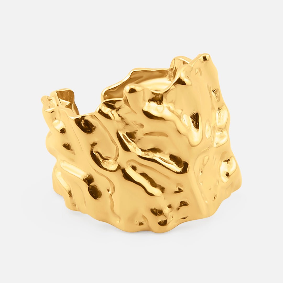 Aria Justerbar Ring 18K Guldbelagt - BY CARA