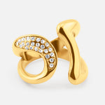 Aurelia Cubic Justerbar Ring 18K Guldbelagt - BY CARA