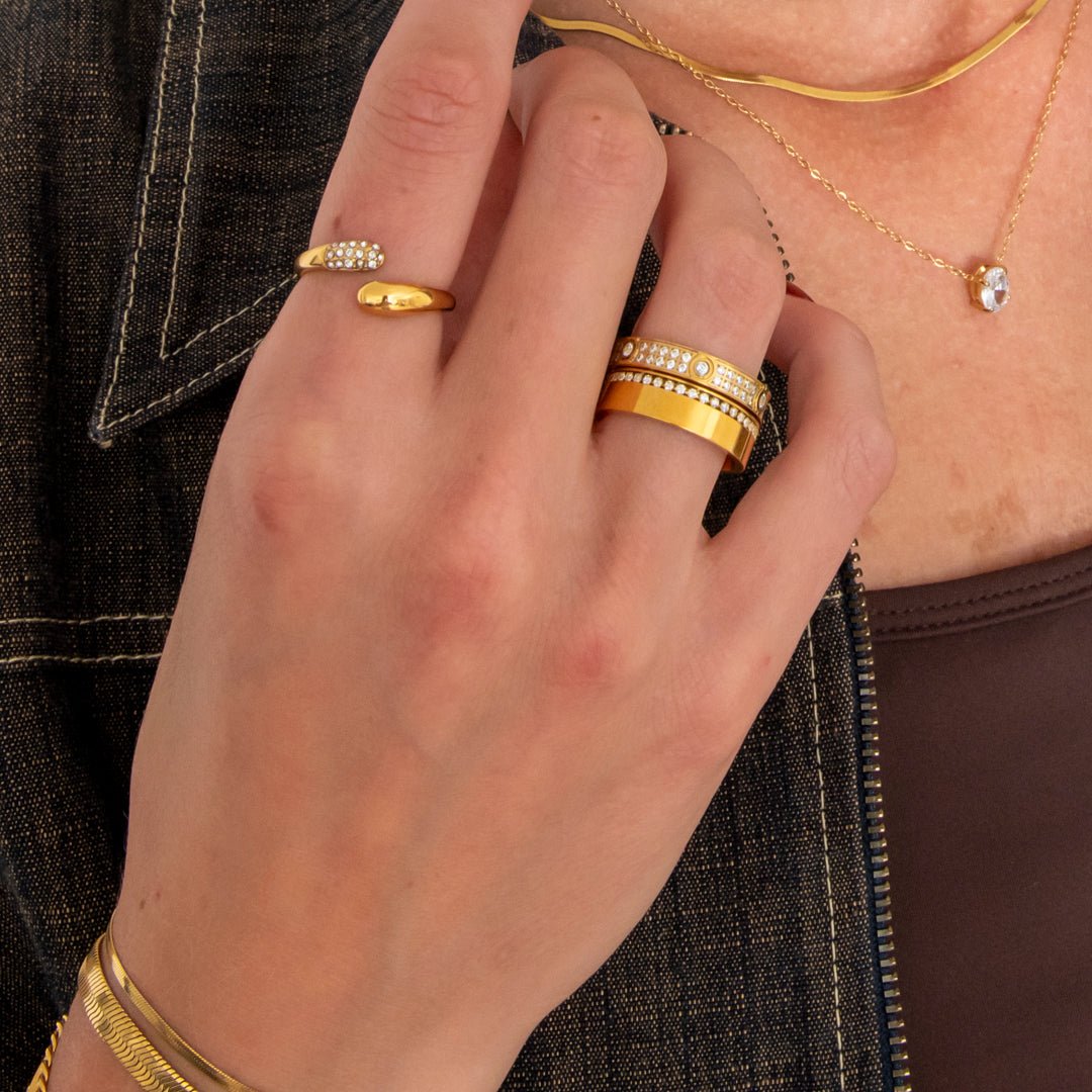 Aurelia Ring 18K Guldbelagt - BY CARA