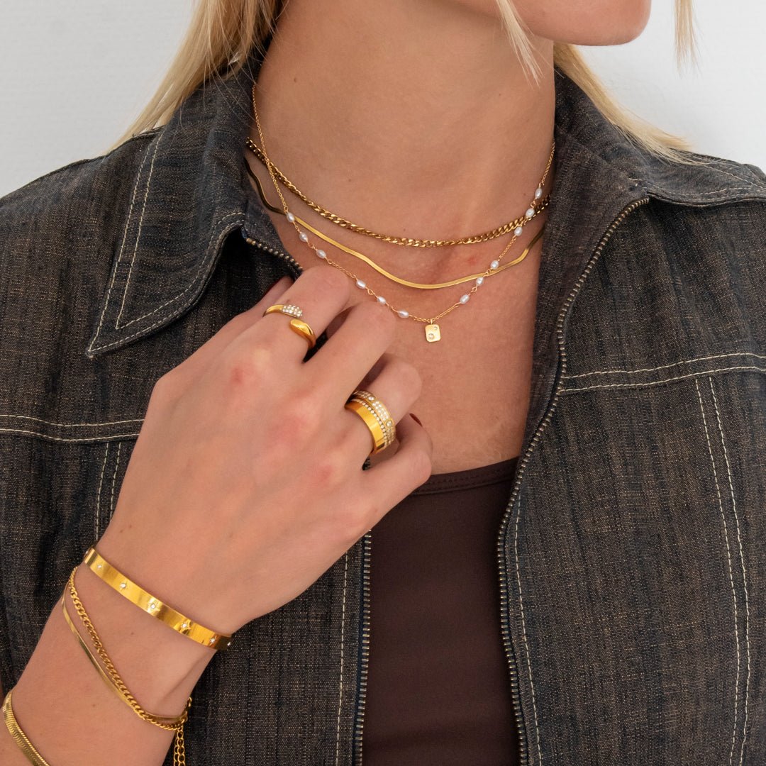 Aurelia Ring 18K Guldbelagt - BY CARA