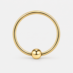 Auren Captive Bead Ring goldfarben - BY CARA