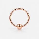 Auren Captive Bead Ring roségoldfarben - BY CARA