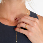 Ava Curve Ring 18K Guldbelagt - BY CARA