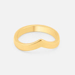 Ava Curve Ring 18K Guldbelagt - BY CARA