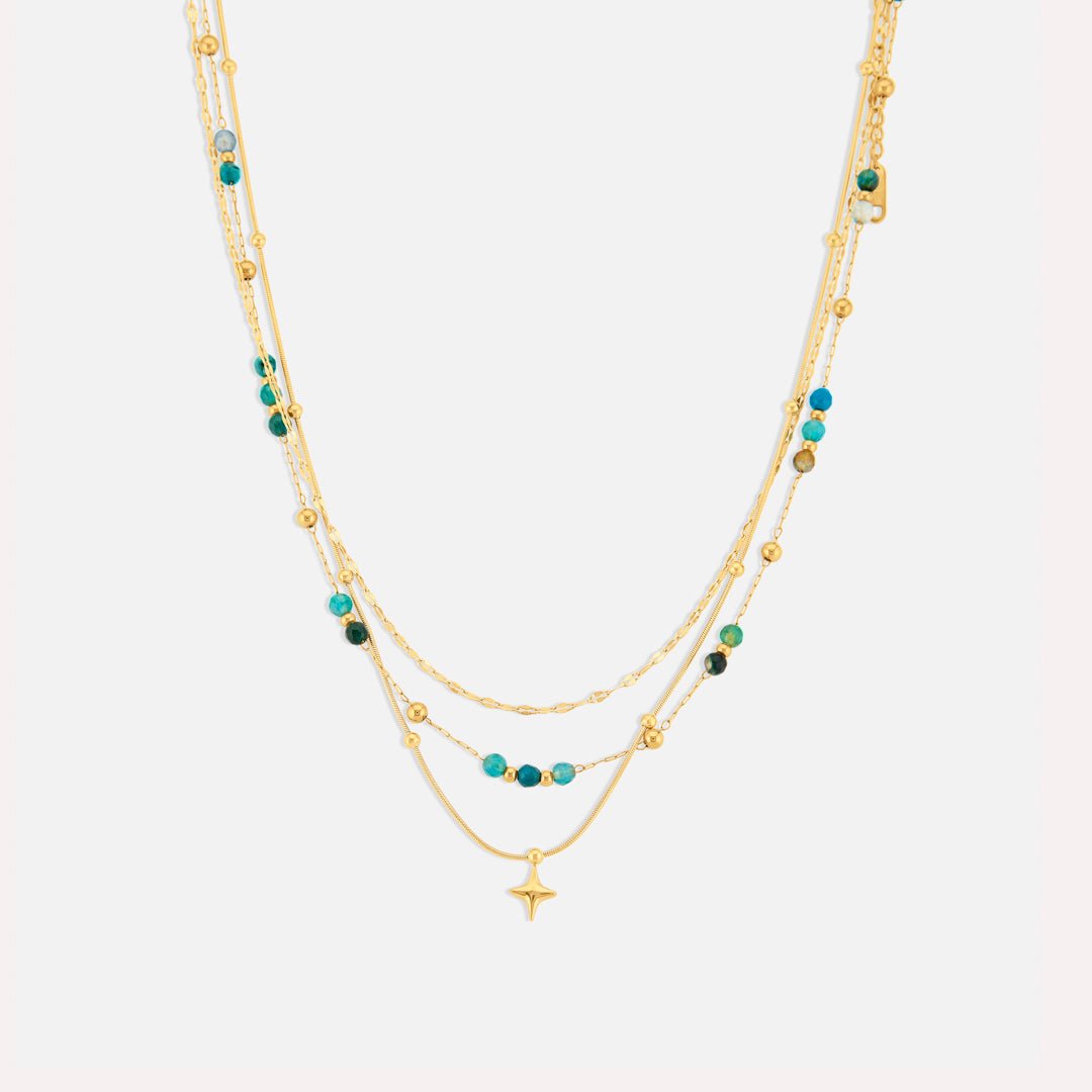 Azure Star Halskæde 18K Guldbelagt - BY CARA
