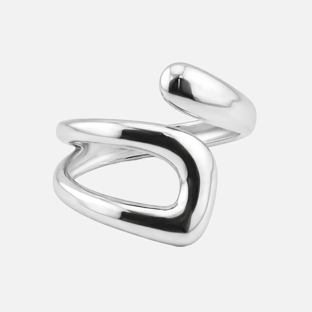 Valerie Twist Justerbar Ring Sølvfarvet