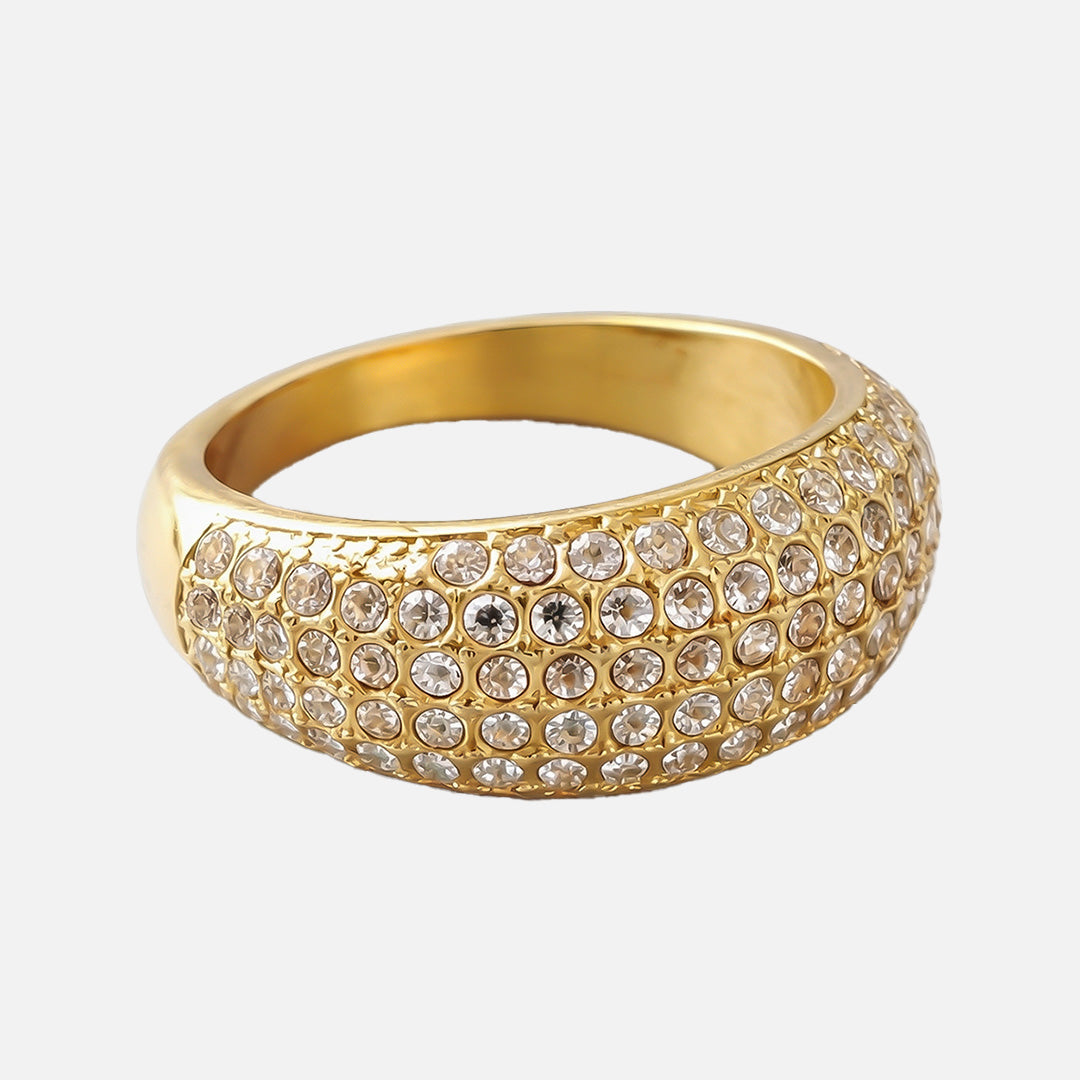Glow Pavé Ring 18K Guldbelagt
