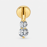 Elara Twin Spark Labret guldfarvet