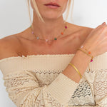 Bloom Multicolor Armbånd 18K Guldbelagt - BY CARA