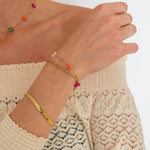 Bloom Multicolor Armbånd 18K Guldbelagt - BY CARA