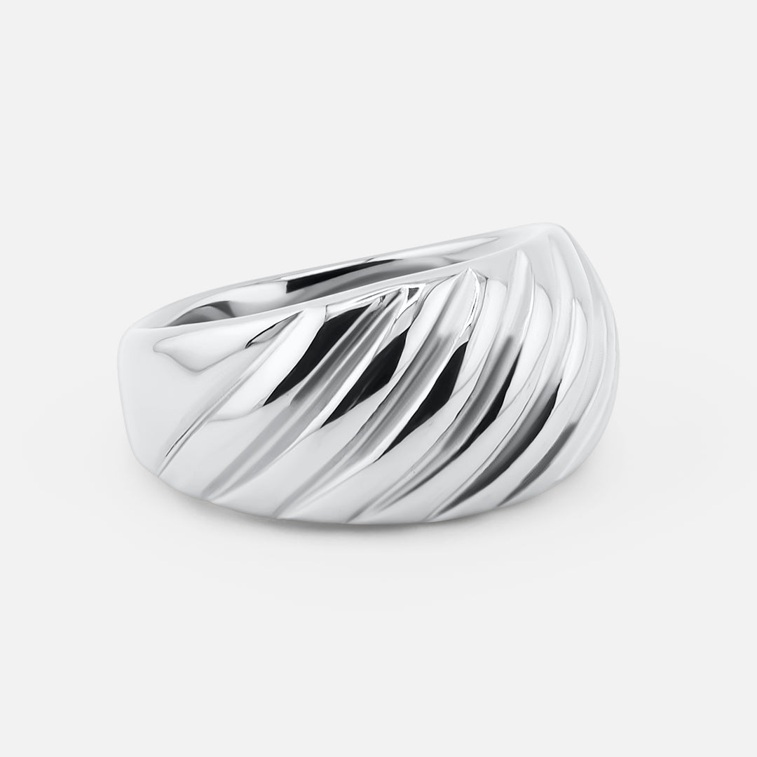 Breeze Ring Sølvfarvet - BY CARA