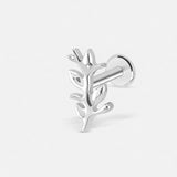 Branch Labret sølvfarvet