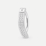Calista Double Spark Clicker Navlepiercing sølvfarvet