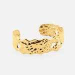 Calista Texture Cuff 18K Guldbelagt - BY CARA
