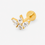 Crystal Dreaming Labret guldfarvet