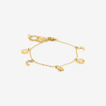 Celeste Charm Armbånd 18K Guldbelagt - BY CARA