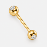 Celeste Duo Barbell stav guldfarvet 16 mm
