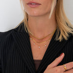 Celeste Pearl Halskæde 18K Guldbelagt - BY CARA