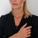 Celeste Pearl Halskæde 18K Guldbelagt - BY CARA